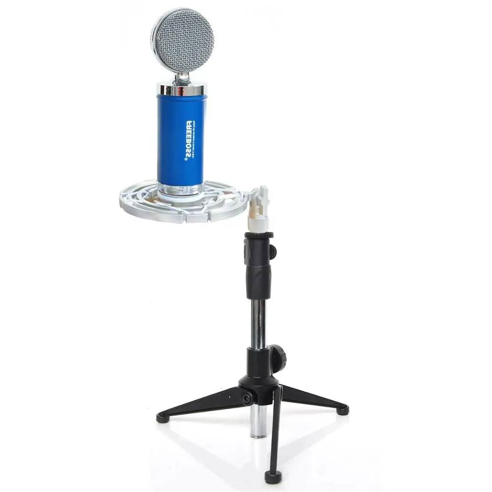 FREEBOSS ES-4-SB профессиональный проводной конденсаторный(запись/хор) Микрофон для микрофон Karoke KTV Вечерние - Цвет: Mic Set 4