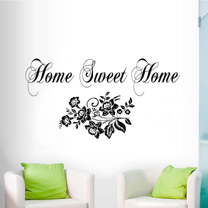 Home sweet home Наклейки на стену цветы, декоративные настенные наклейки виниловые клей Книги по искусству настенные фрески для Гостиная Home sweet home Наклейки на стену цветы, декоративные настенные наклейки виниловые клей Книги по искусству настенные фрески для Гостиная
