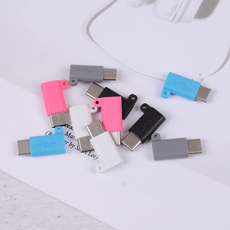 2 шт. Micro USB Женский к type C 3,1 штепсельный кабельный переходник зарядка и синхронизация данных USB конвертер для samsung S8/LG G5 G6