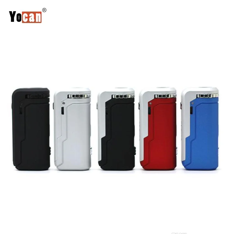 

Original Yocan Vape Uni Box Mod 650mAh Battery Adjustable Width Magnetic 510 Thread Adapter for V9 All Thick CBD Oil Cartridges