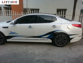 

LEFT SIDE Car Stickers Character Waist Line Color Stick Door Car Styling Exclusive Models Decoration Decals Sticker Waterproof
