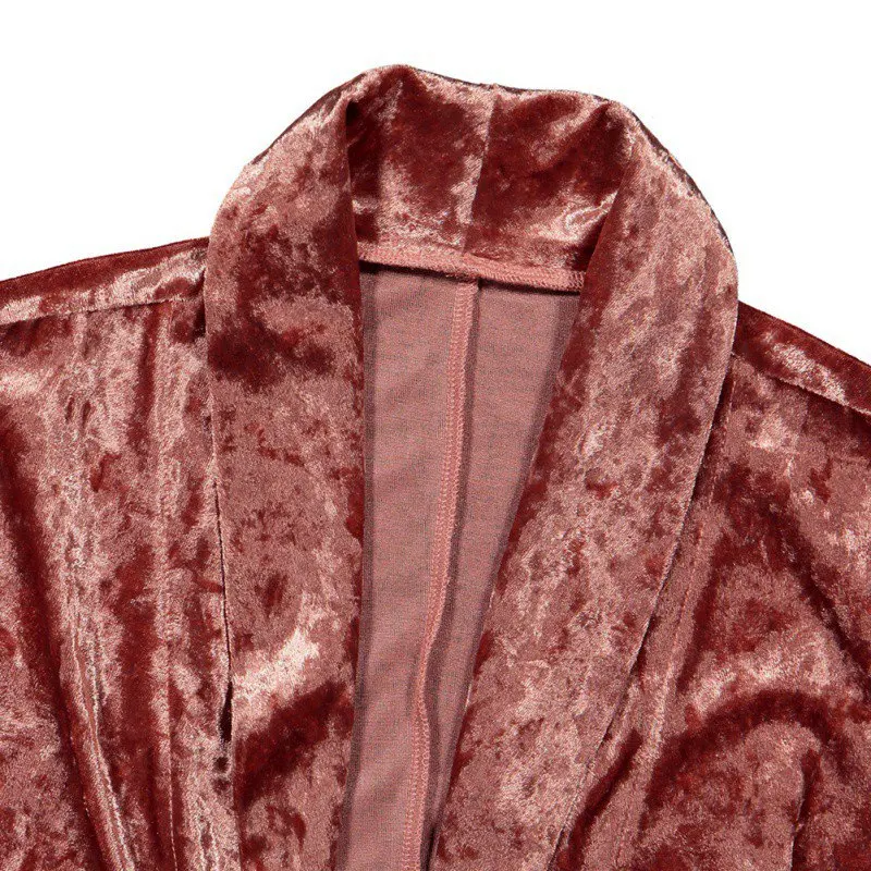 Осенние бархатные пальто Для женщин мода открытой передней длинным рукавом нагрудные шеи тонкий ветровка вечерние макси длинная куртка кардиган