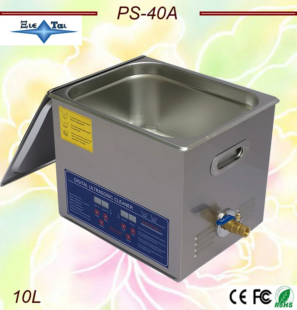 Koop Gratis Verzending Rusland Magazijn In Voorraad AC110 220 Digitale Ultrasone Reiniger 10L 240W PS 40A Timer En Verwarming Hardware onderdelen