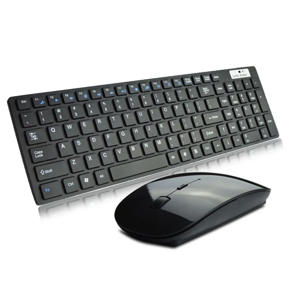 

High Quality Ultra thin White 2.4G Cordless Wireless Keyboard and Optical MouseGaming Keyboard and Mouse