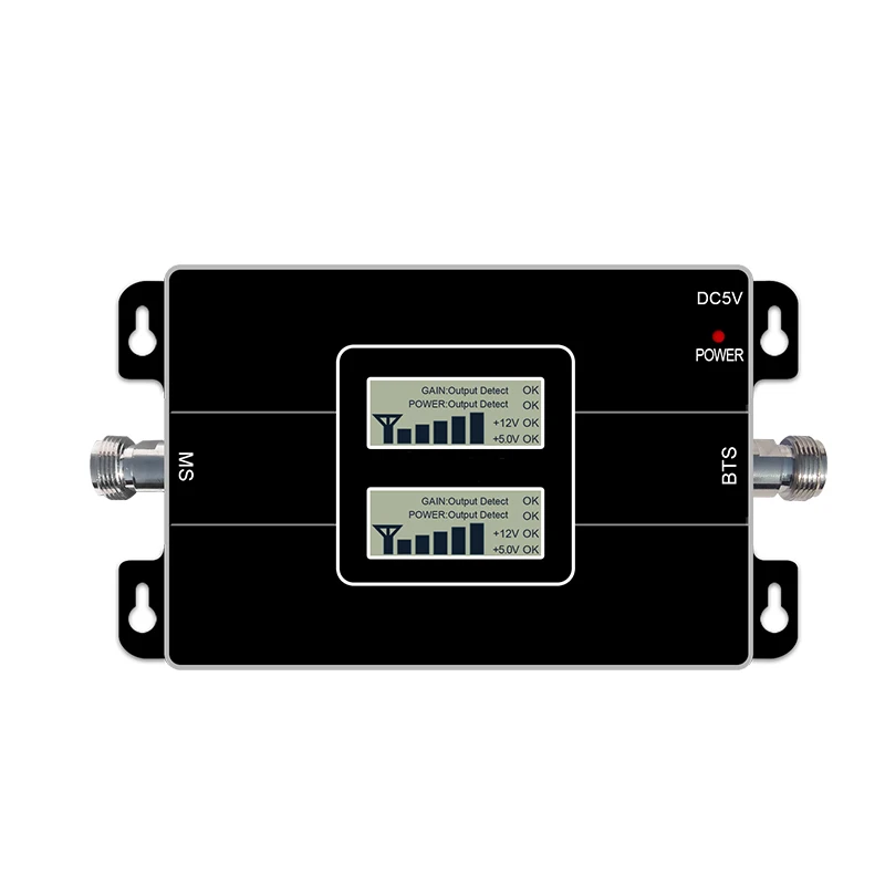 65dB Gain 17dBm Dual Band Booster CDMA 850mhz WCDMA 2100 MHz 2G 3G Cellular Mobile CellPhone Repeater Amplifier with LCD Display