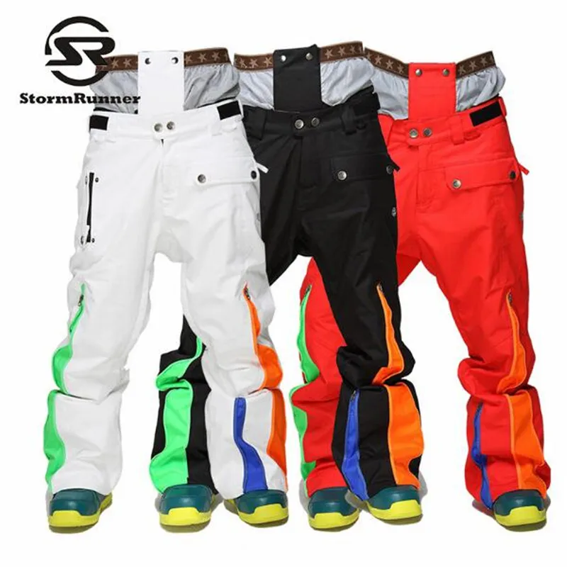 StormRunner зимние новые стильные мужские зимние штаны, зимние спортивные штаны для мужчин, лыжные цветные штаны высокого качества