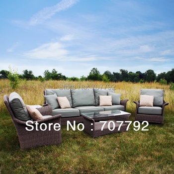 

Best Sale Concord Poly Rattan 5 Seater Patio Furniture Sofa Sectional