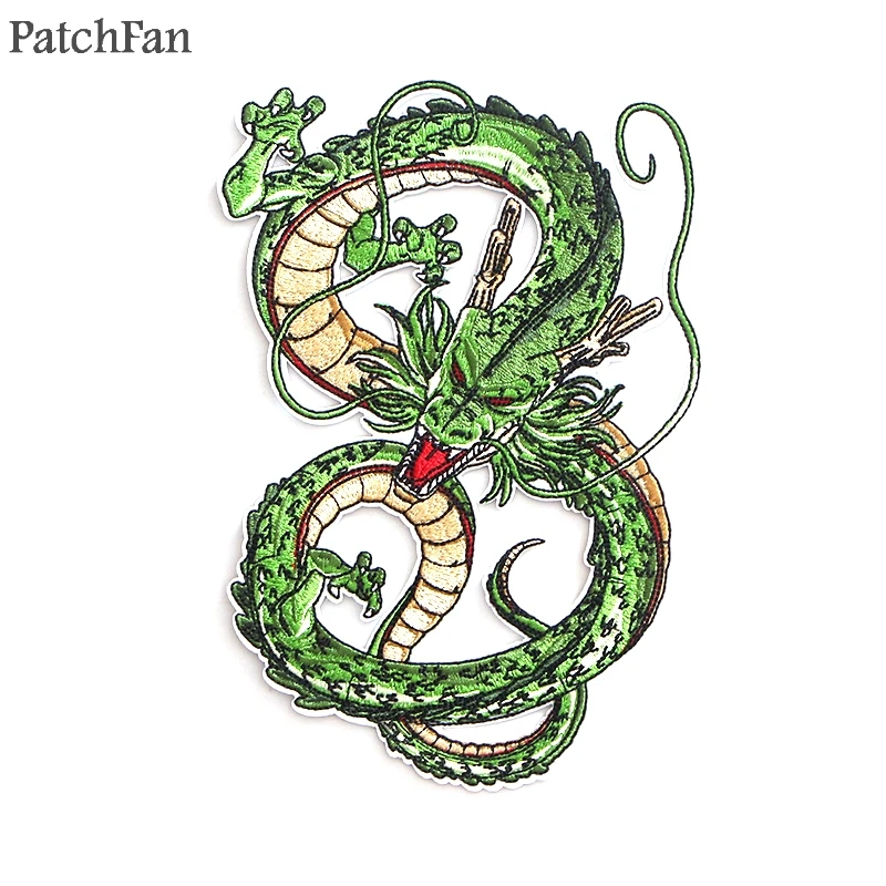 Patchfan Dragon ball z Shenron аппликационные заплатки Сделай Сам Утюг на para джинсовая сумка рубашка одежда наклейки в стиле панк вышитые значки A1268