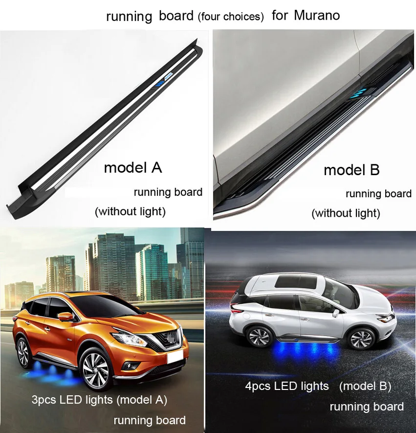 Newest Led Running Board Side Step Bar For Nissan Murano 2015-2020, With Blue Light,luxurious Design,iso9001 Quality,load 300kg - Armrests - AliExpress Newest Led Running Board Side Step Bar For Nissan Murano 2015-2020, With Blue Light,luxurious Design,iso9001 Quality,load 300kg - Armrests - AliExpress