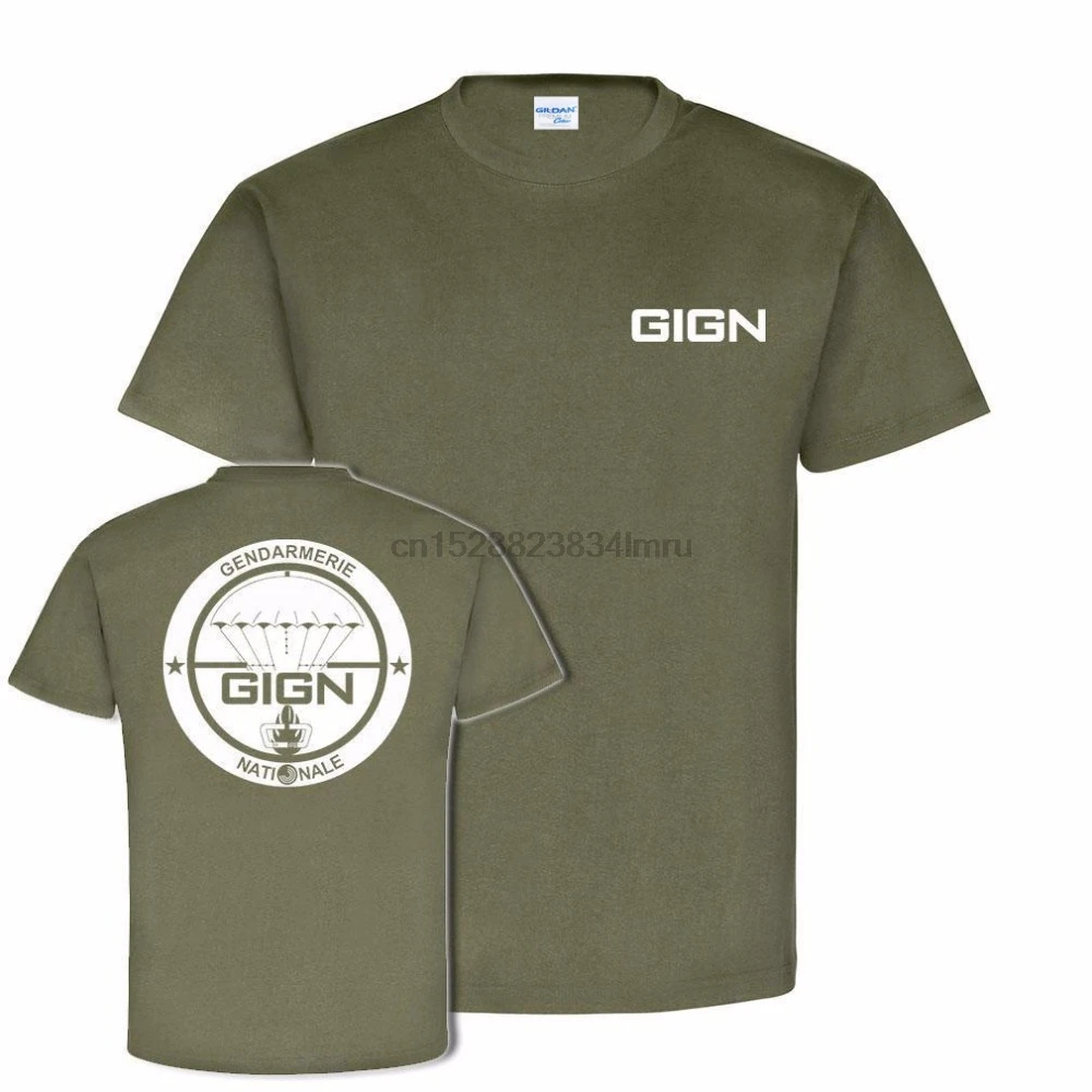 

Brand T-Shirt Men 2019 Fashion GIGN Gendarmerie National France Anti-Terror Special Unit T Shirt customize Tee Shirts