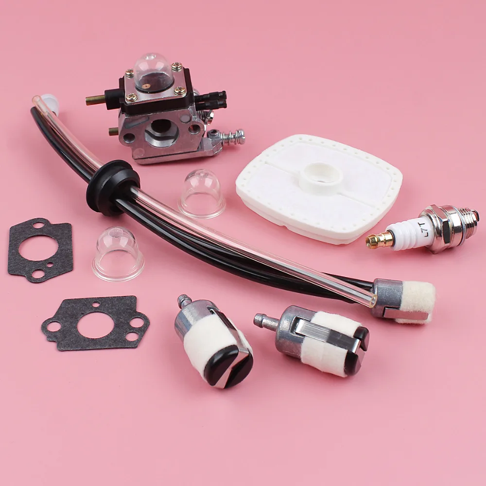 

Carburetor Carb Gasket Primer Bulb Air Fuel Filter Line Grommet Kit For Zama C1U-K54A Mantis Tiller 7222 7225 7230 7234 Trimmer