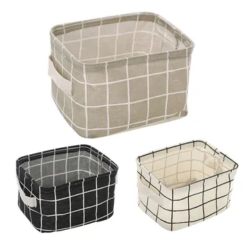 

Foldable Storage Bin Closet Toy Box Container Organizer Fabric Basket Desktop Storage Baskets Bags #3