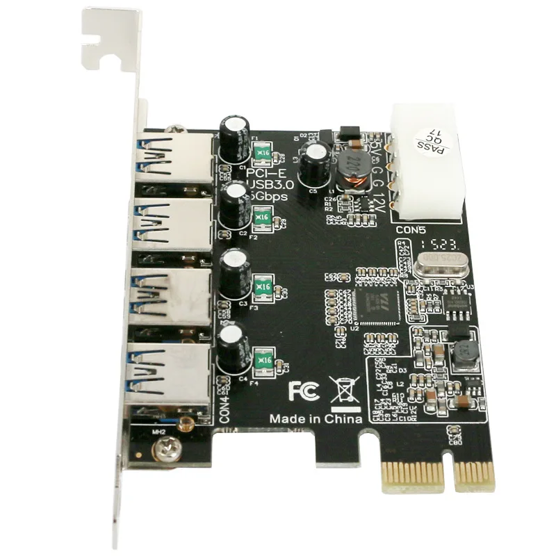 4 порта USB 3,0 PCI-e Плата расширения PCI express PCIe USB 3,0 концентратор адаптер 4-портовый USB3.0 контроллер USB 3 0 PCI e PCIe express 1x