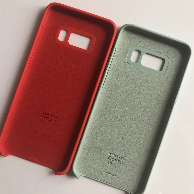Жидкий силиконовый чехол для Samsung Galaxy S8/S8 Plus шелковистая мягкая задняя защитная