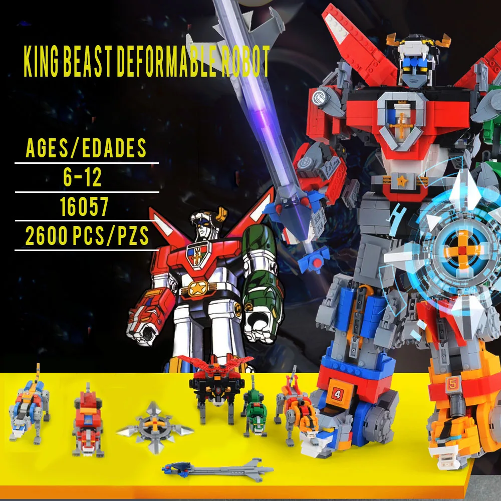 

New 16057 2600pcs idea serise Voltron Defender Of The Universe LegoINGlys 21311 Building Blocks Bricks DIY Toys Gifts