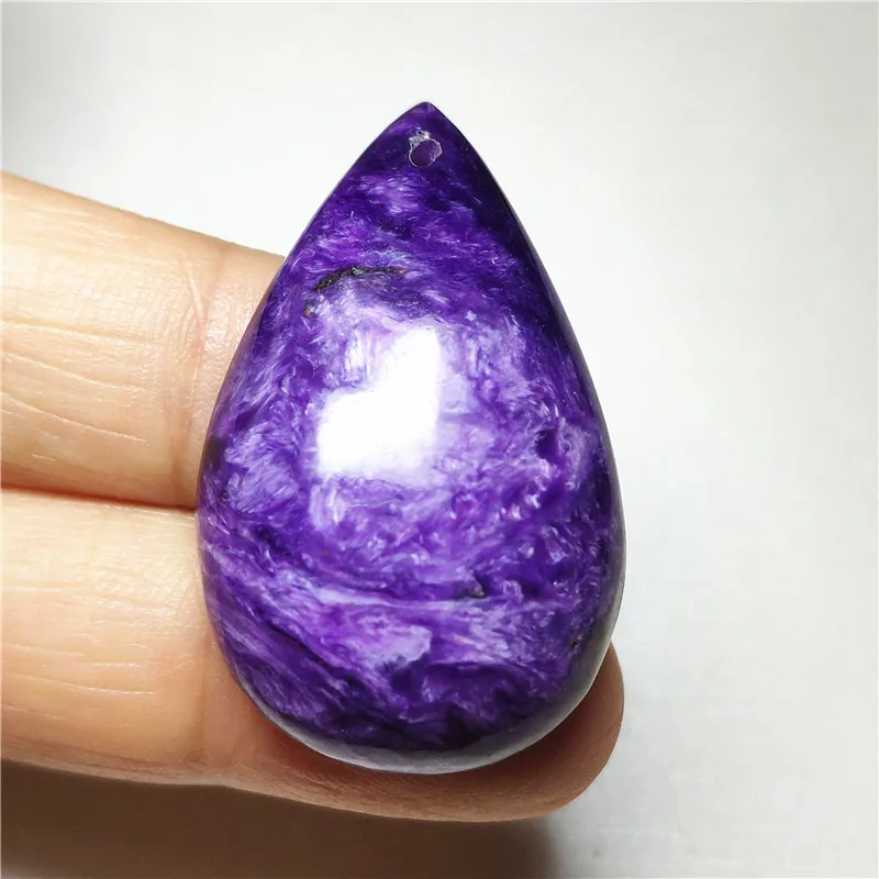 Natural Purple Charoite Necklace Pendant (5)
