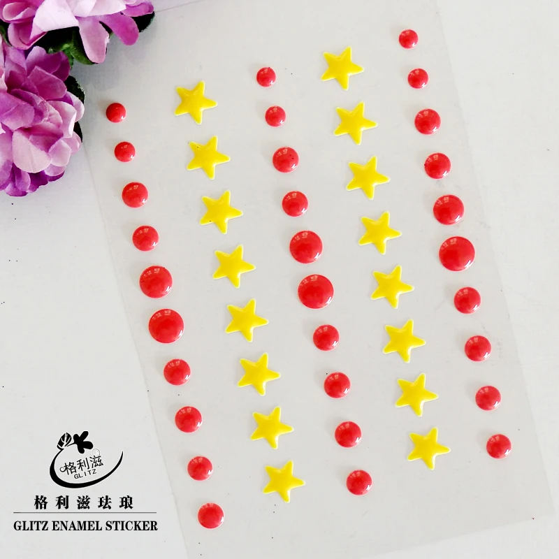 

Sugar Sprinkles Self-adhesive Enamel Dots Resin Sticker for Scrapbooking/ DIY Crafts/ Card Making Decoration EN-09