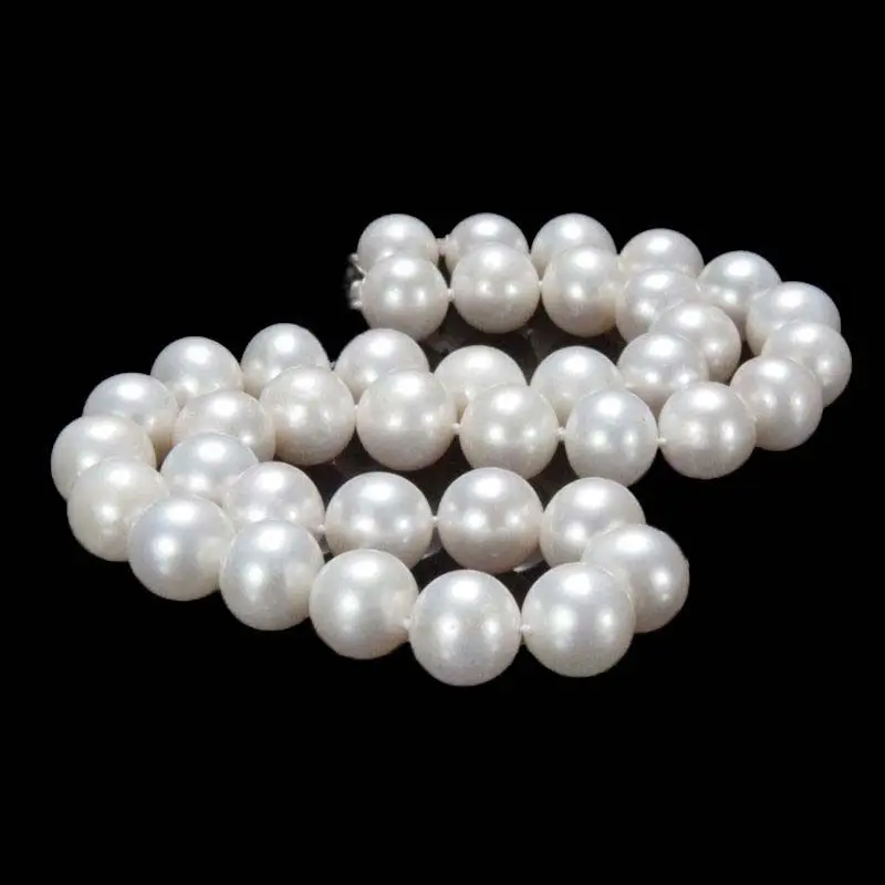 

Jew3118 Excellent 14KGP Solid gold 11-12MM White Akoya Cultured Pearl Necklace 18'' AAA+