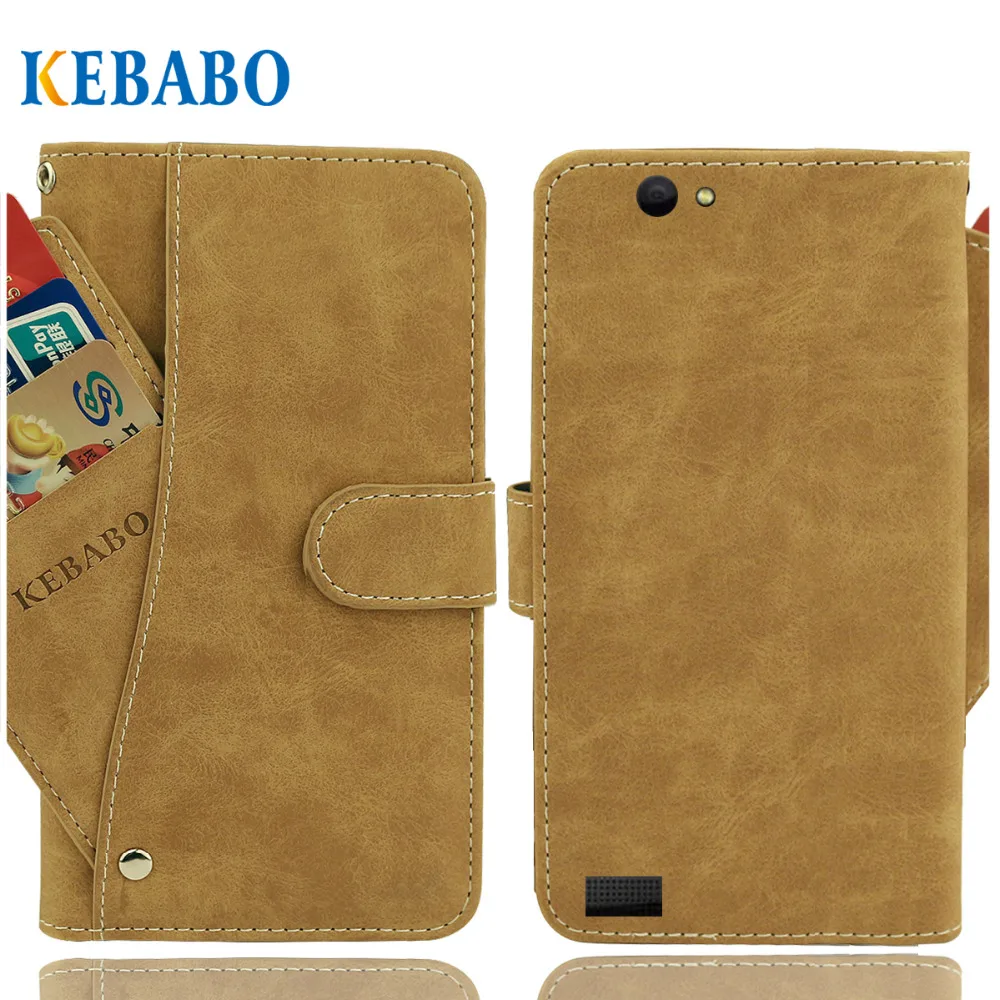 

Vintage Leather Wallet SANTIN ACTOMA ACE Case 5.5" Flip Luxury 3 Front Card Slots Cover Magnet Stand Phone Protective Bags