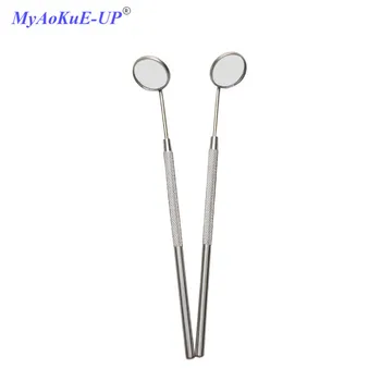 

3pcs Eyelash Extension Makeup Tool Magnifying Checking Stainless Steel Handle Grafting Mirror Mouth Oral Teeth Care