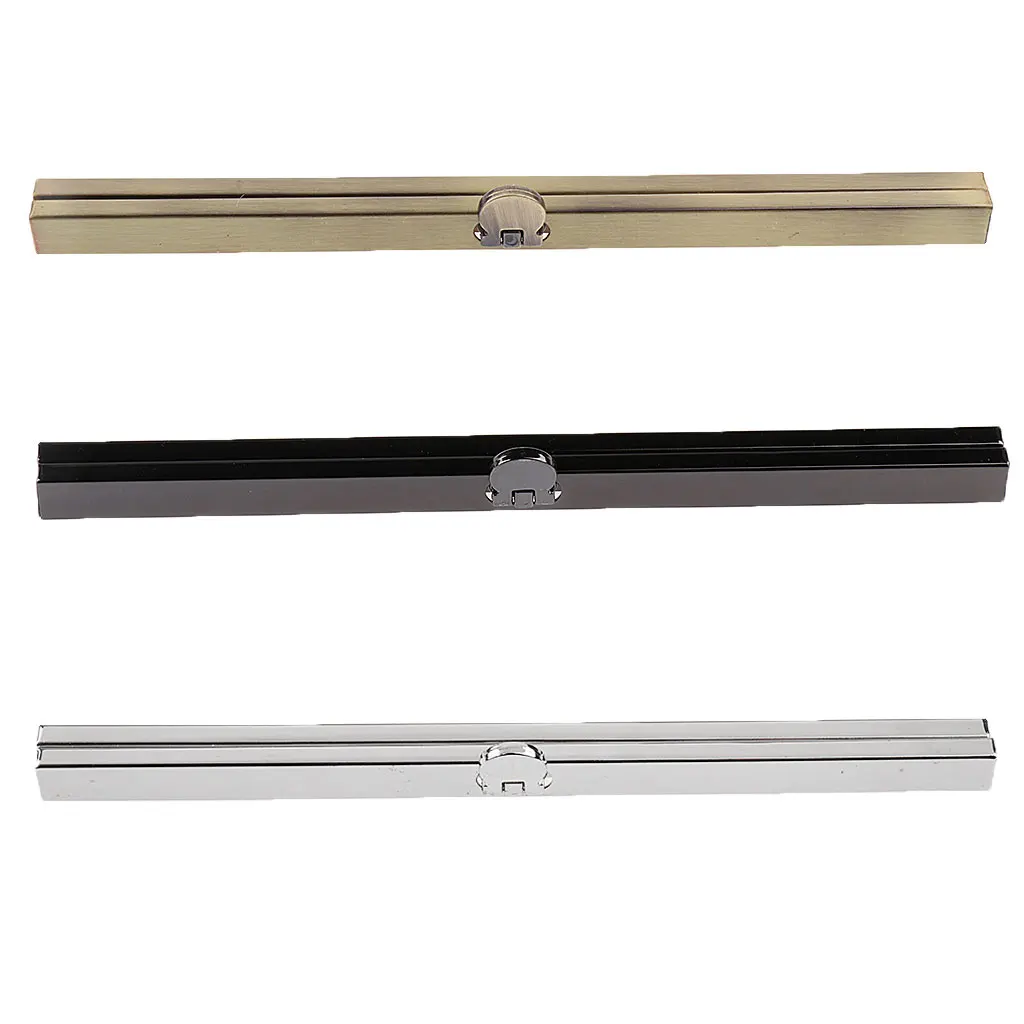 15 Sets Purse Wallet Frame Bar Edge Strip Clasp 19cm Metal Openable Edge Replacements