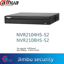 DAHUA 2104HS-S2 NVR2108HS-S2 4CH 8CH Compact 1U Lite сетевой видеорегистратор Интеллектуальный видеорегистратор до 6Mp запись Onvif