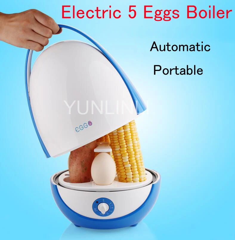 

Automatic Electric 5 Eggs Boiler Portable Egg Steamer Multifunctional Egg/ Corn Cooker Household Food Steamer