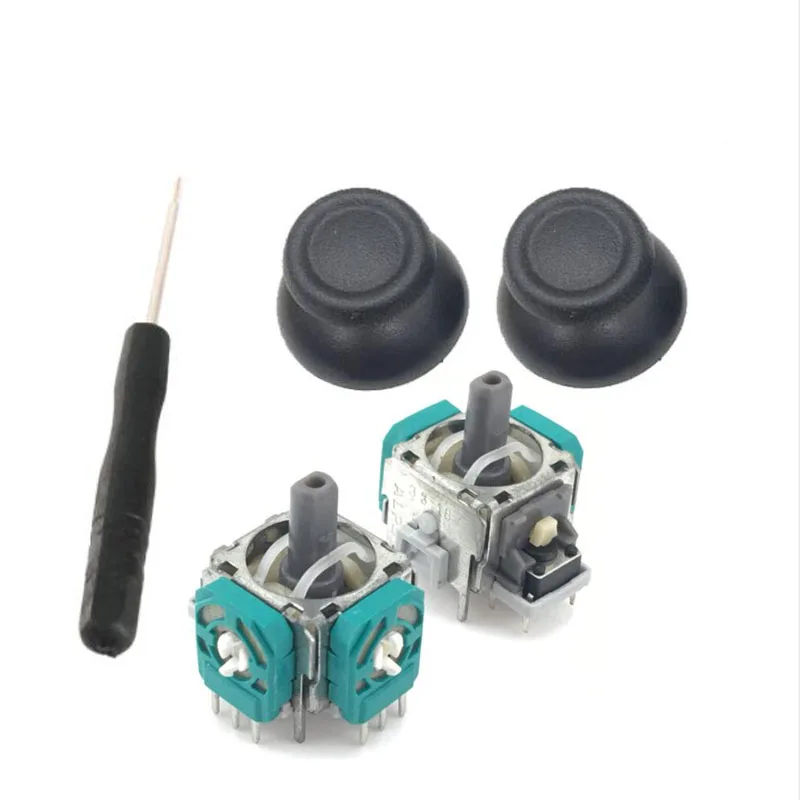 

3D Analog Joystick Thumb Stick Grip Cap Replacement+Repair Tools Screwdriver for Sony PS4 Dualshock 4 DS4 Gamepad Controller
