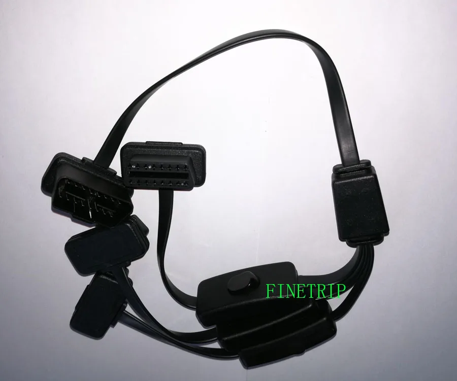 5x с выключателем питания OBD2 16PIN разъем 0 5 м включение/выключение отличный 16