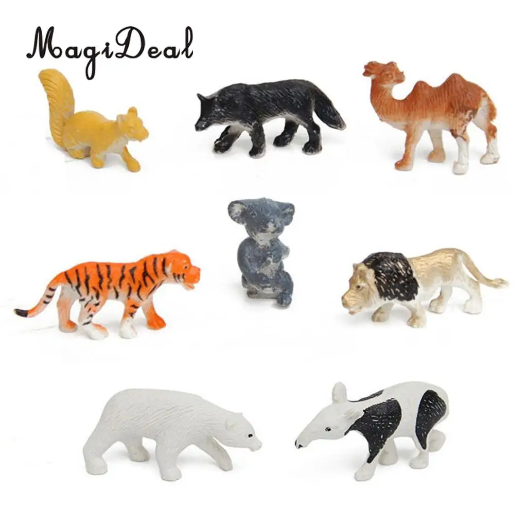 68Pcs/Set Simulation Farm Zoo Animal Model Figure Toy Figurine Collectibles for Kids Children Christmas Gift Home Decoration