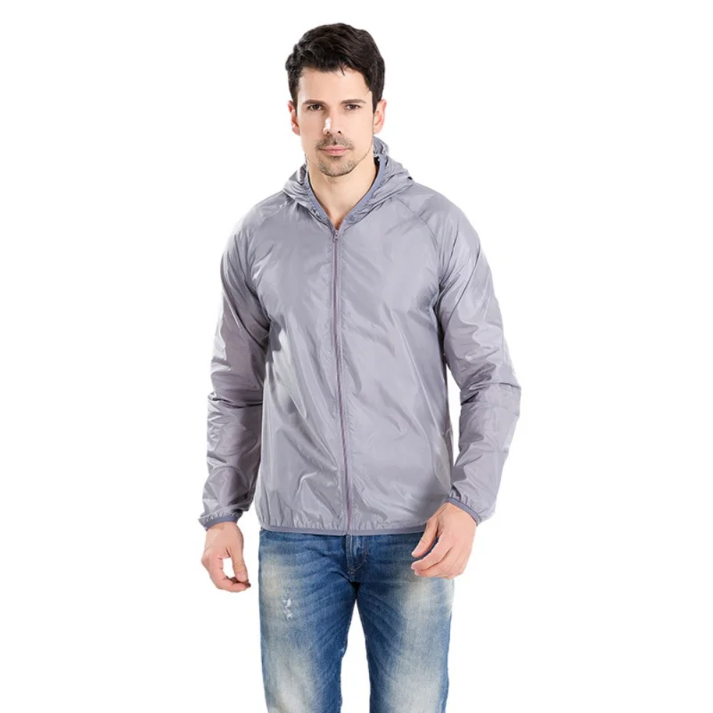 

Training Jacket Softshell Sun Protection Anti-UV Windbreaker Breathable Ultra-Thin Hooded Long Sleeve Outdoor Jacket