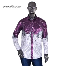 Африканская одежда модные рубашки Топы платья рубашки хлопок полиэстер Европа размер тонкие топы с принтом Африка Дашики офисные формальные WYN454