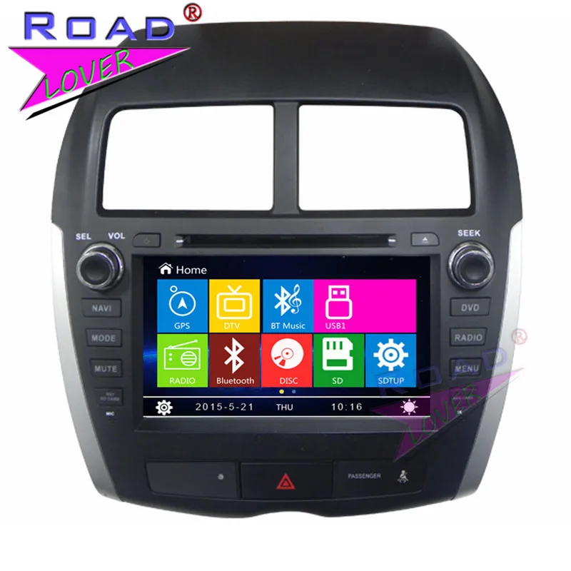 Автомобильный мультимедийный DVD плеер TOPNAVI Wince 6 0 2 Din 8 дюймов для Mitsubishi ASX 2010 2011 2012