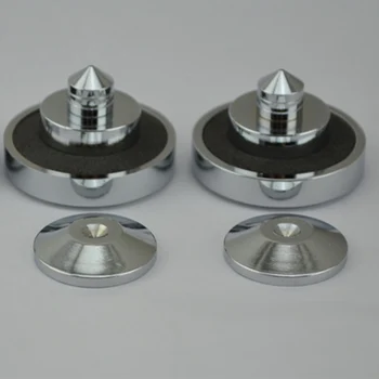 

Speaker Spike Isolation Feet Brass chrome plated Cone Turntable Amplifier