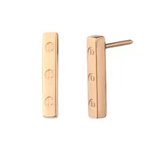 Oufei Нержавеющая сталь серьги-гвоздики золотые, розовые серьги для Для женщин Модные украшения милые украшения для серег богемные ювелирные изделия