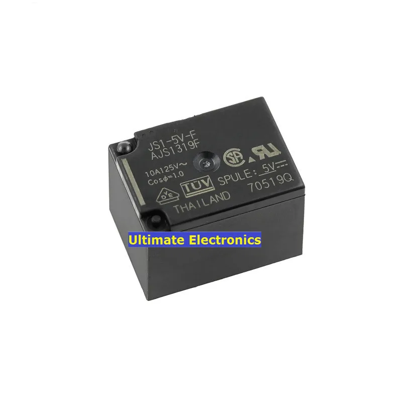 5 шт. JS1-5V-F AJS1319F набор преобразователей pin 10A 5VDC | Электронные компоненты и