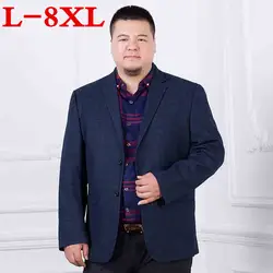 Новый 8XL 7XL 6XL Новое поступление Бизнес Для мужчин S Блейзер Повседневное пиджаки Для мужчин решетки Формальные Куртка Популярные Дизайн Для