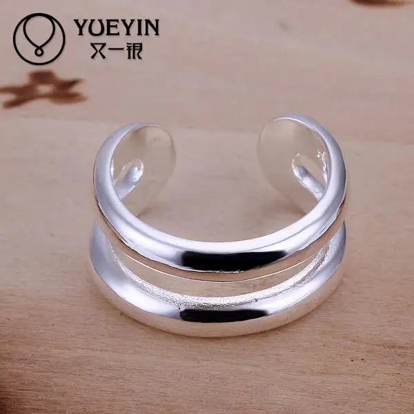 Fedi nuziali color argento all'ingrosso per gioielli da sposa di fidanzamento da donna Super offerta brillante di alta qualità