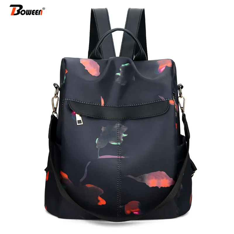 

Preppy Style Backpack Women for Teenager Girls School Bags Oxford Middle School Student Bagpack Casual Anti Theft Back Pack