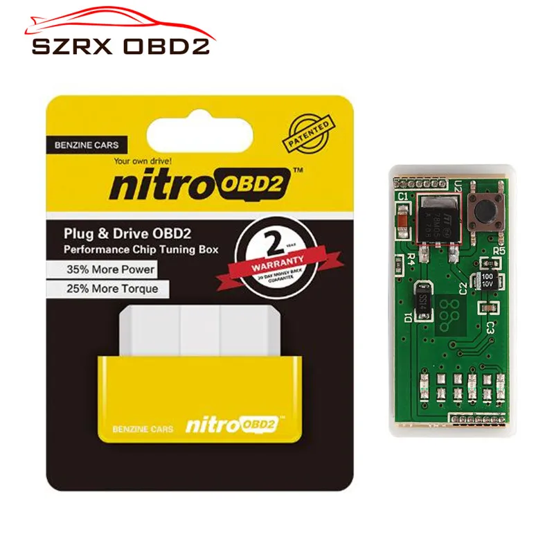 NitroOBD2 бензин для Benzine автомобильный чип блок настройки больше мощности и крутящего момента Nitro OBD2 Plug and Drive Nitro OBD2 инструмент