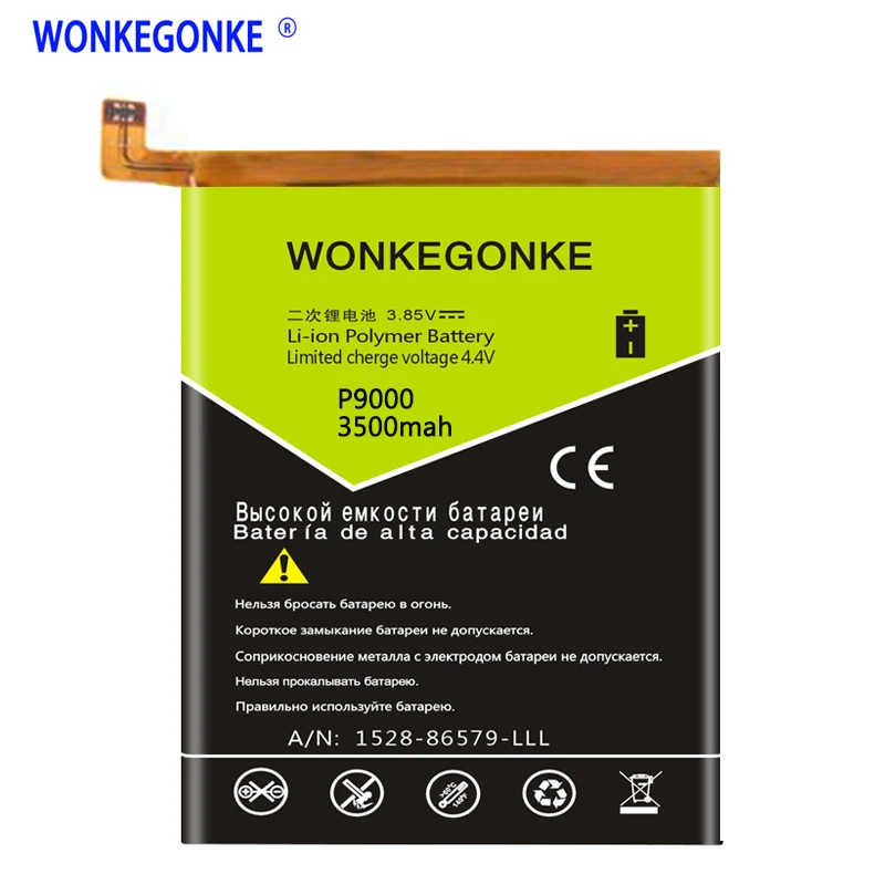 

WONKEGONKE for Elephone P9000 Battery Batterie High quality +tracking number