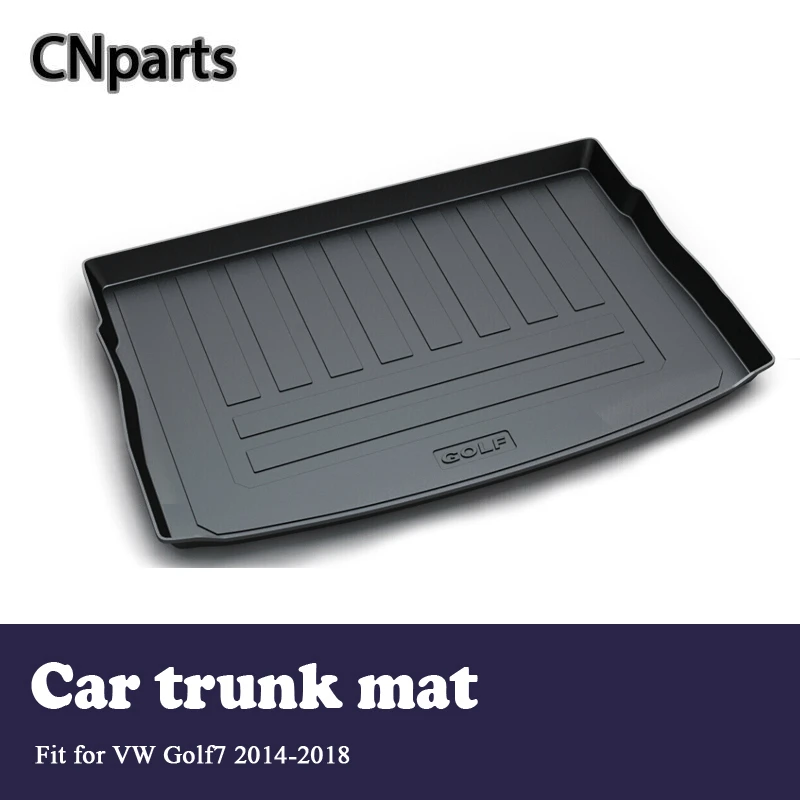 

CNparts Car Cargo Liner rear trunk mat For VW Golf 7 Mk7 2014 2015 2016 2017 2018 Boot Tray Waterproof Anti-slip mat Accessories