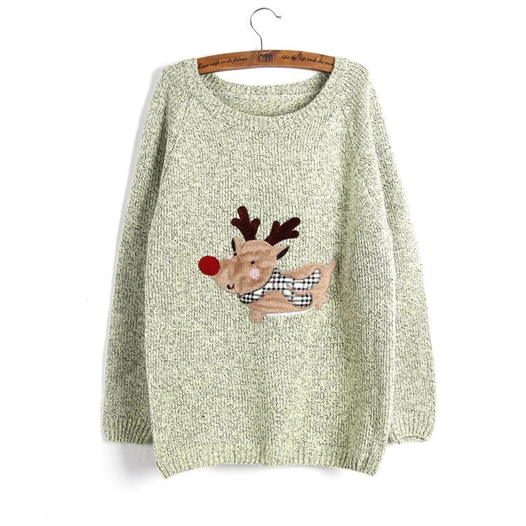 women reindeer sweater