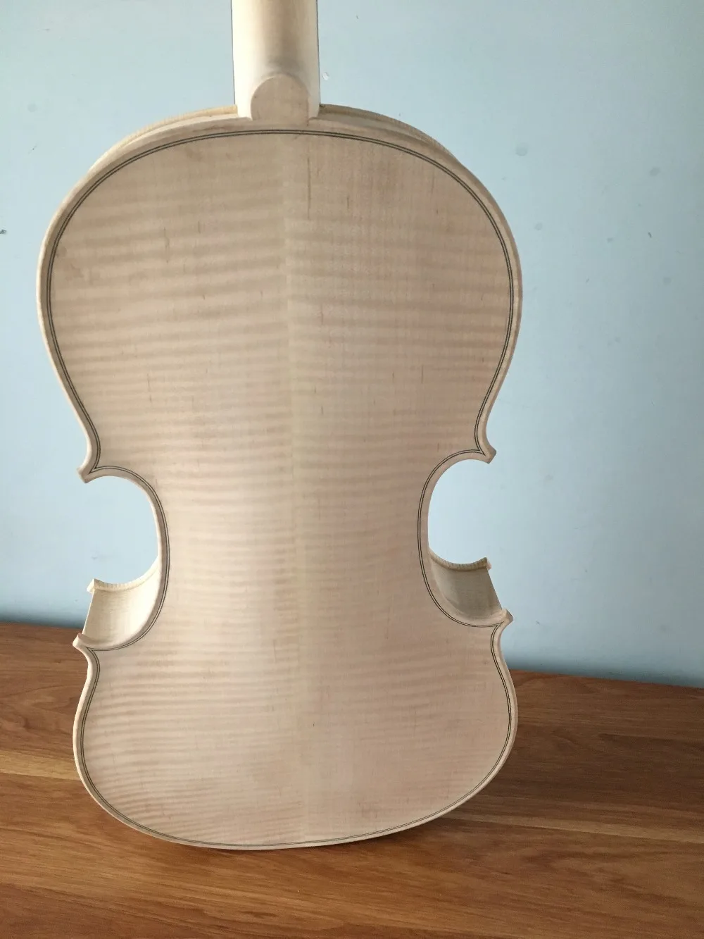 

16.5" viola flamed maple back Stradi model unvarnished white viola S3