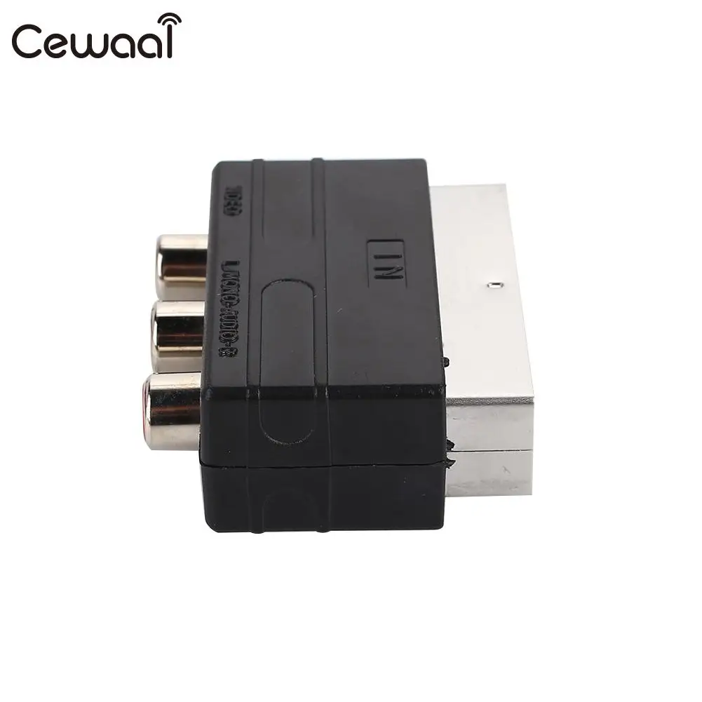 RGB Scart штекер для 3-RCA Женский адаптер соединение ABS пластик Бытовая ТВ DVD VCRs |