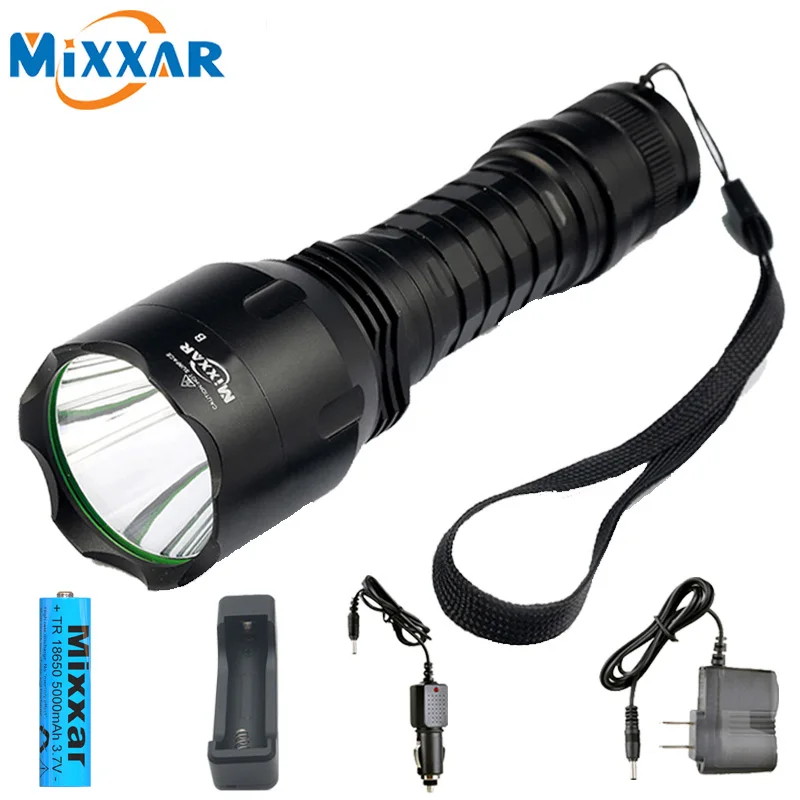 LED Flashlight Tactical C8 L2 Cold Natural White Light Rechargeable 18650 Battery Camp bright Lamp Torch Lanterna dropshipping - Испускаемый цвет: C