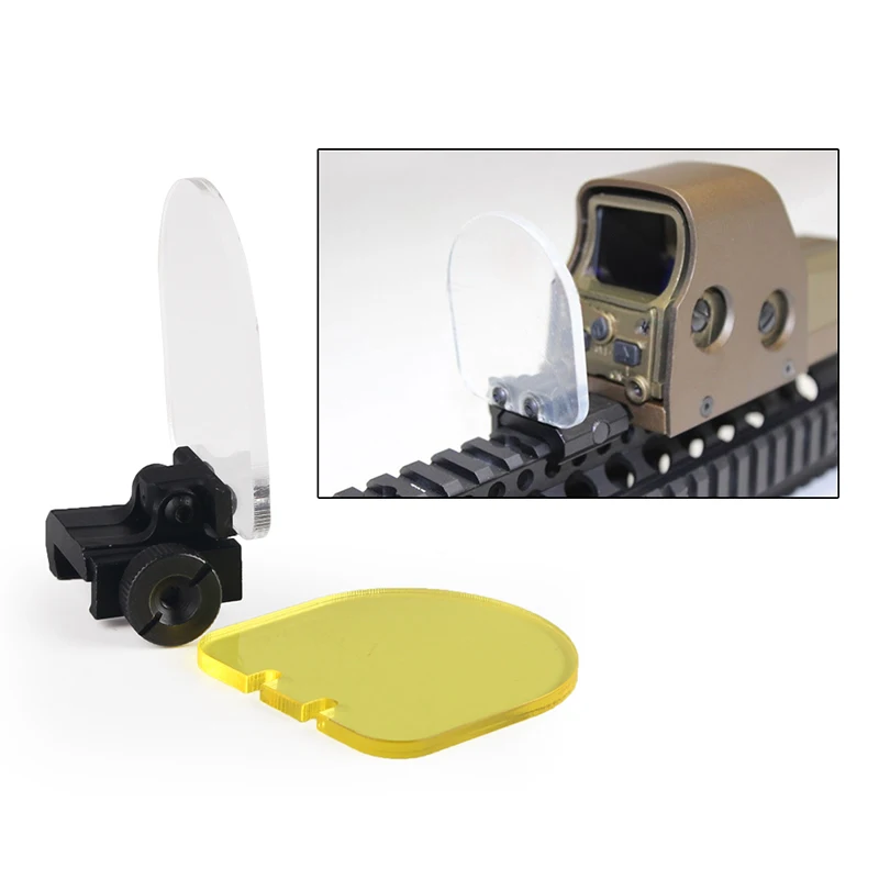 Tactical Hunting Airsoft Folding Scope Cover Strong Protective Bulletproof Lens Cover Fits 78 Picatinny railRL37-0003 (8)