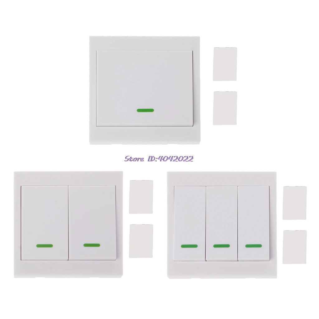 

315MHz RF Wireless Remote Control Switch 86 Wall Panel Transmitter 1 2 3 Button