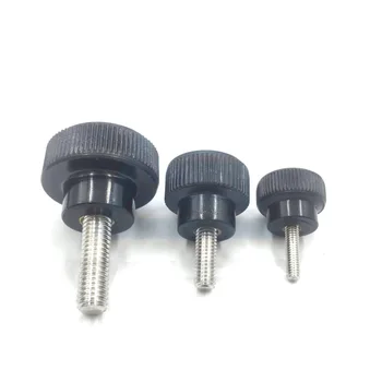 

5pcs M4 Stainless steel embossed knob bakelite hand screw fixed round head butterfly handle screws 8~20mm length diameter 20mm