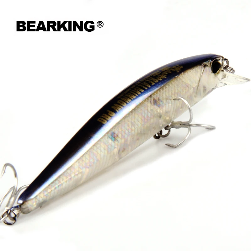 Retail Bearking 2016 hot model fishing lures hard bait 7color for choose 100mm 14.5g  minnow,quality professional minnow